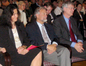von li: Prof. Heidi Siller, Dekan Hans Moser, Rektor Manfried Gantner