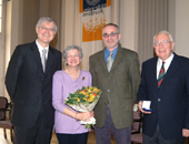 Rektor Gantner, Brigitte Gersch, VR Wieser und DI Bielowski
