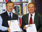 Prof. Roman Schrittwieser und Prof. Siegbert Kuhn