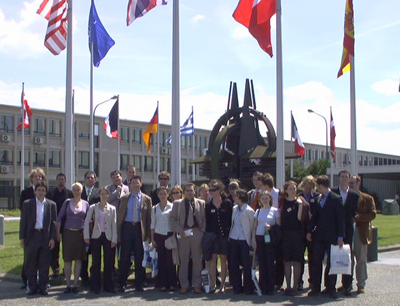 Die Teilnehmer an der Studienfahrt in Brüssel