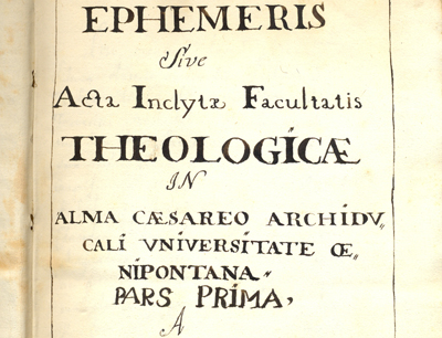 Wieder entdeckt: "Ephemeriden-Bücher" der LFU aus den Jahren 1671 bis 1775