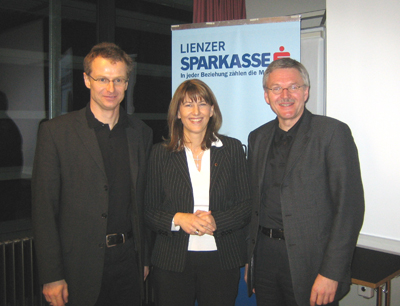 v.l. ao. Univ.-Prof. Dr. Manfred Auer, LAbg. Elisabeth Greiderer, Werner Löb (trans I …