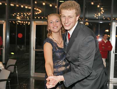 Michaela Lenz und Florian Köb am Uniball 2008