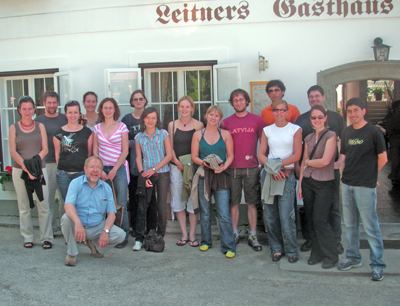 Die Studierenden und Prof. Borsdorf in Waidhofen an der Ybbs