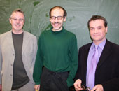 WUV-Leiter Prof. Alan Scott mit Prof. Steve Fuller und Prof. Tim May