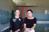 Univ.-Prof. Dr. Eva Bänninger-Huber empfängt Olympiasiegerin Kate Allen an der LFU Innsbruck