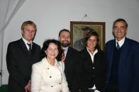 v.l.: Mag. Borsdorf, Prof. Moser, Univ. Holzinger, Mag. Kluber und Vizerektor Märk