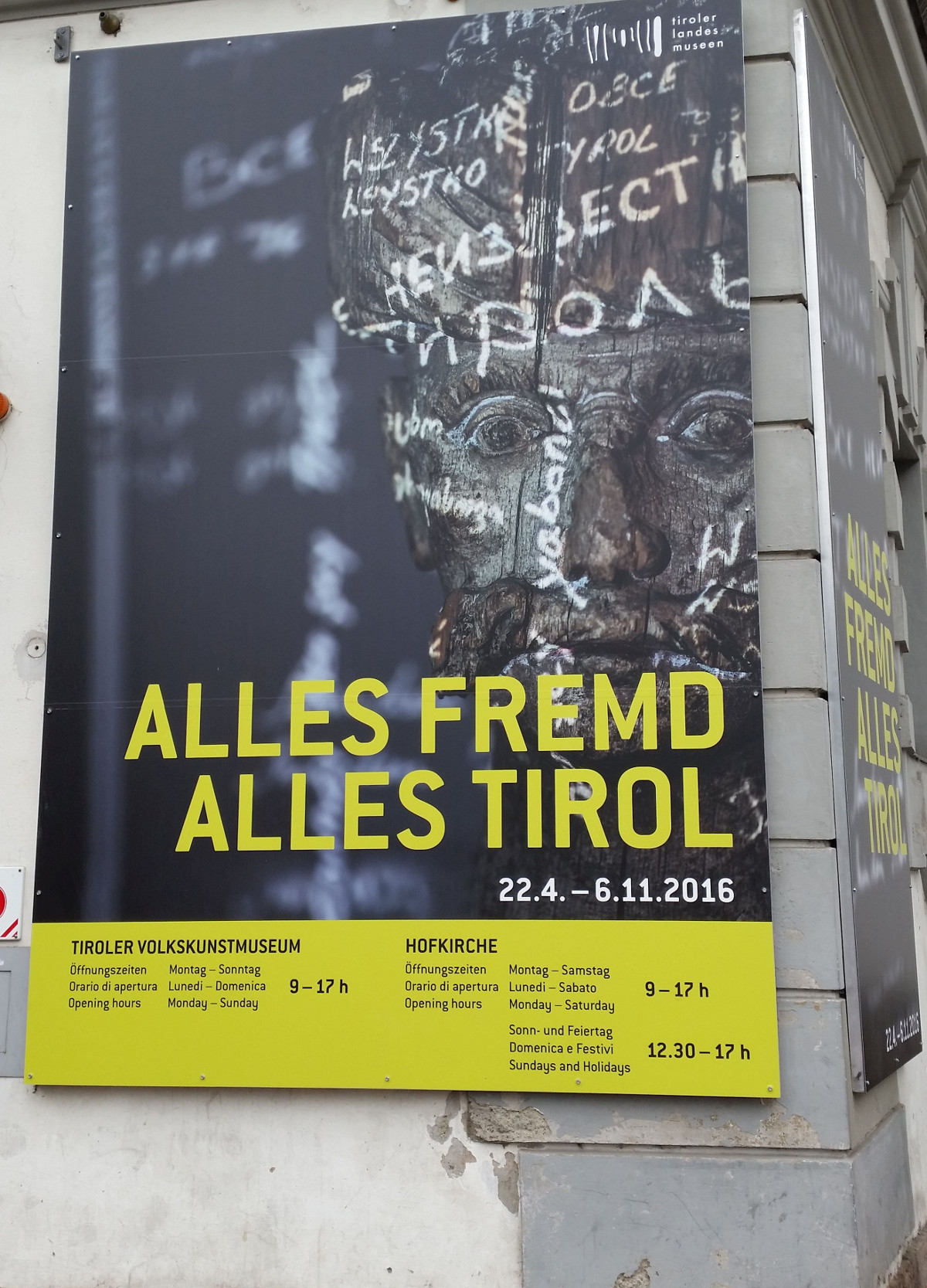 Plakat "ALLES FREMD ALLES TIROL"