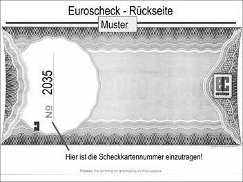 Euroscheck-Rückseite