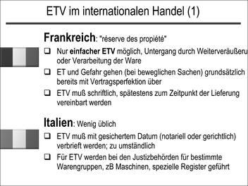 ETV im internationalen Handel (1)