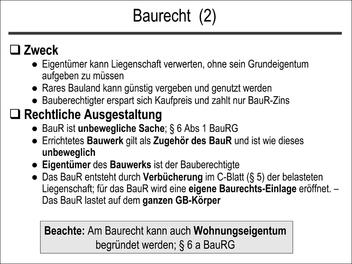 Baurecht (2)