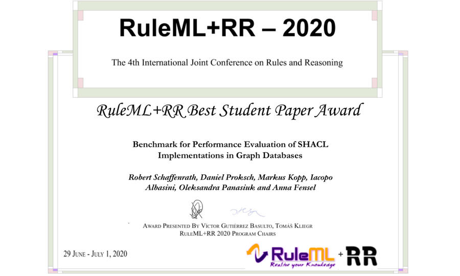 RuleML+RR2020: Best Paper Award