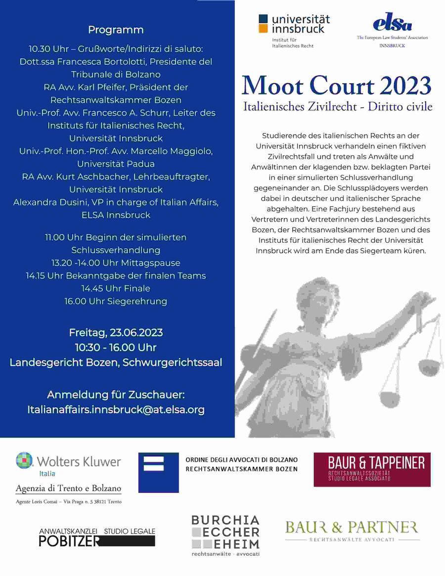 Abschlussverhandlung Moot Court SS23