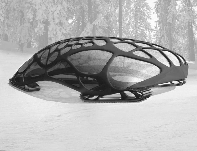 Vision für die Zukunft: Der Schneedrucker (Foto: Institut für Gestaltung | unit koge, Universität Innsbruck)