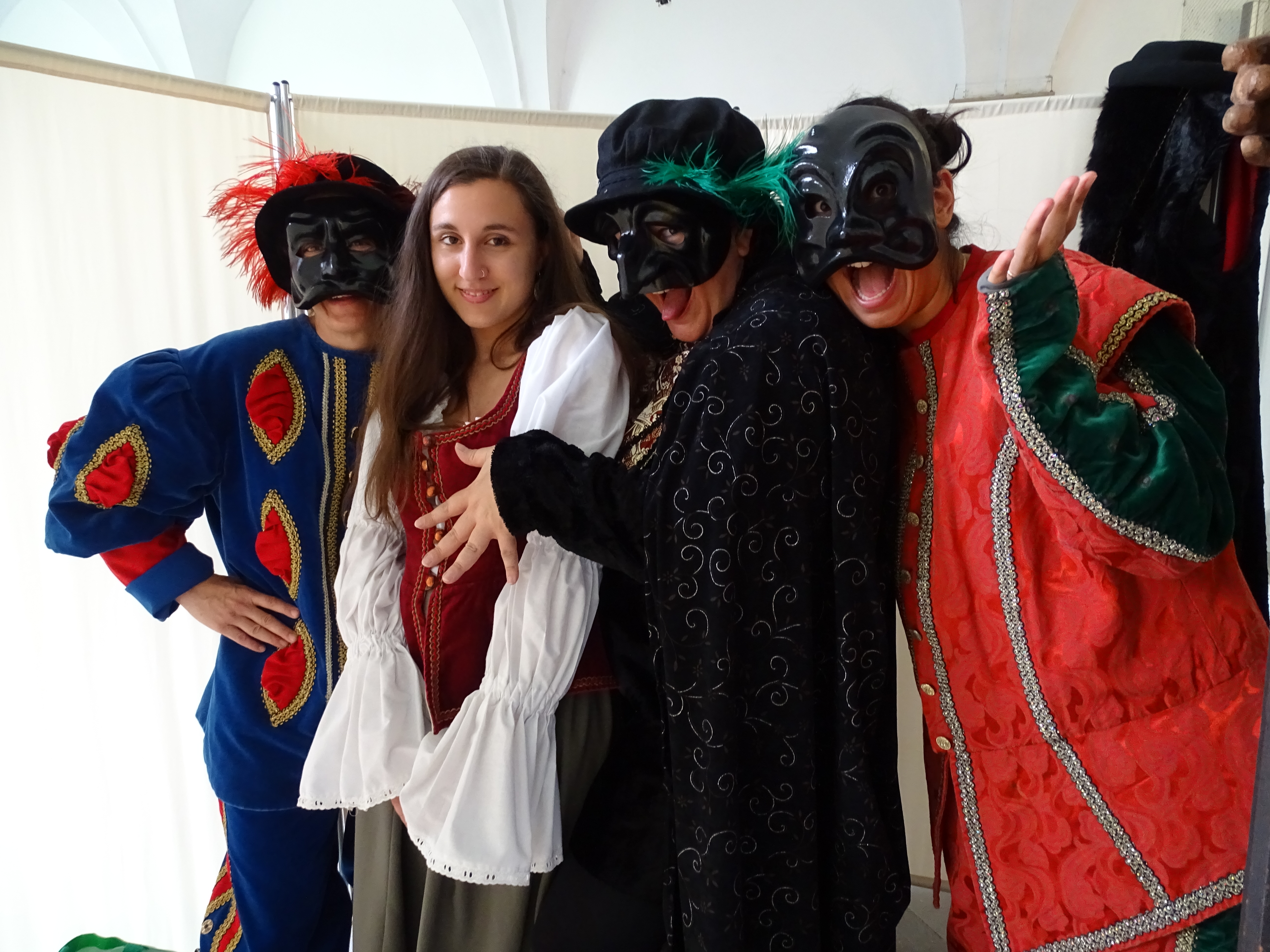 Brighella, Colombina, Pantalone e Arlecchino