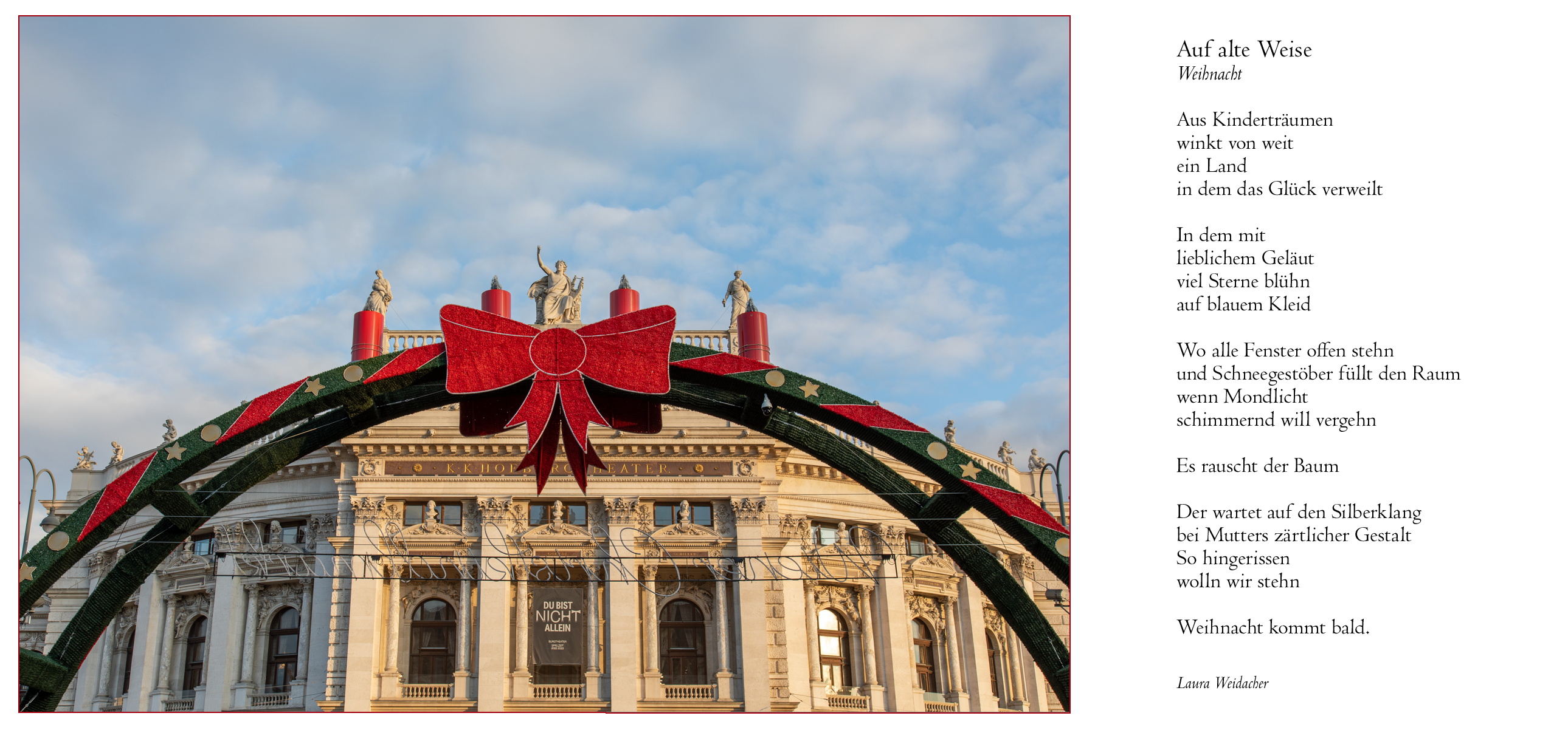 Weihnachtliches Burgtheater