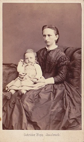 Maria Greinz geb. Kapferer mit Sohn Rudolf Heinrich