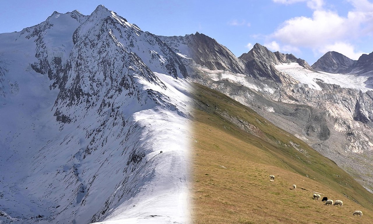 Blick auf die Hohe Mut im Ötztal