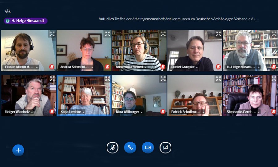 TeilnehmerInnen des Treffens im Videochat-Programm Big Blue Button.