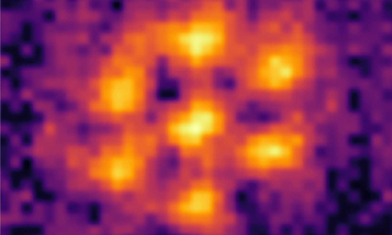 Nearly circular 2D supersolid in a round trap