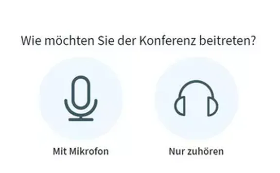 Webkonferenz beitreten