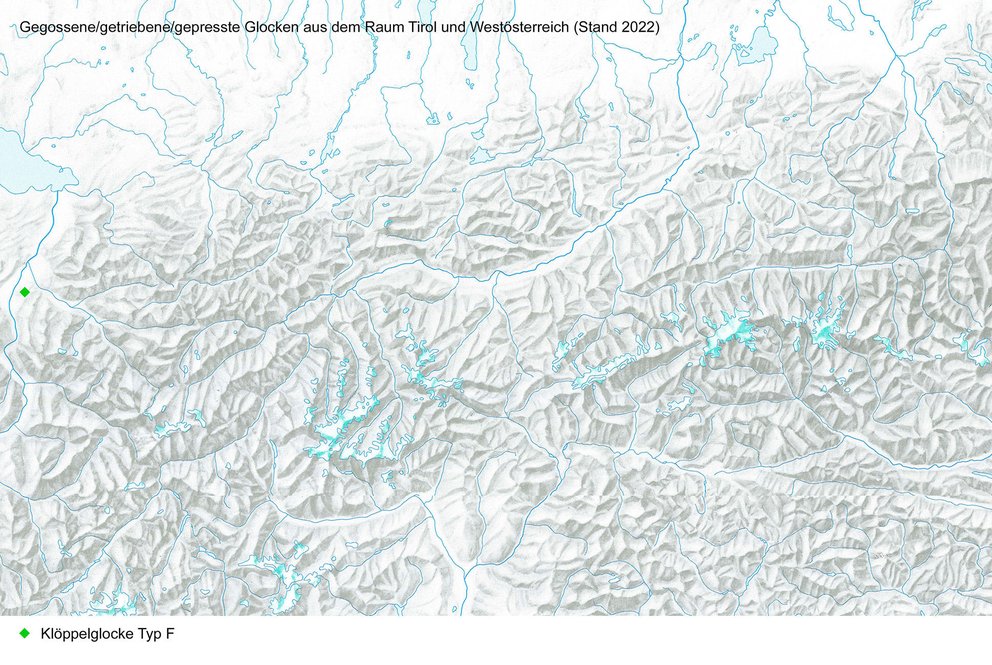 Kartierung Glocken Mittelalter und Neuzeit, Typ F