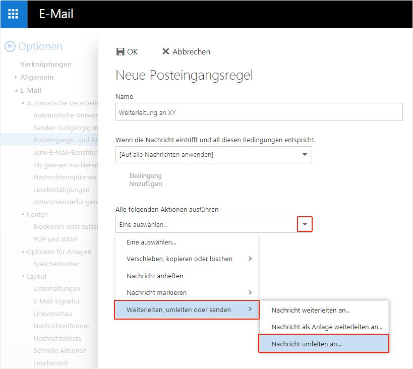 OWA Posteingangsregel 3
