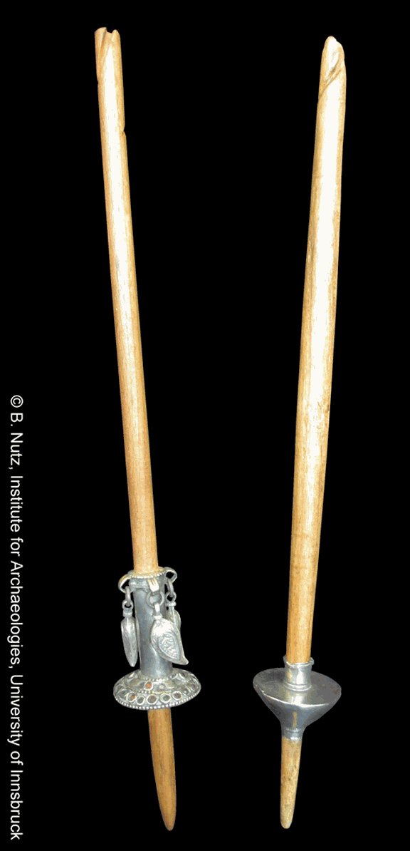 Turkmen spindles, silver whorl