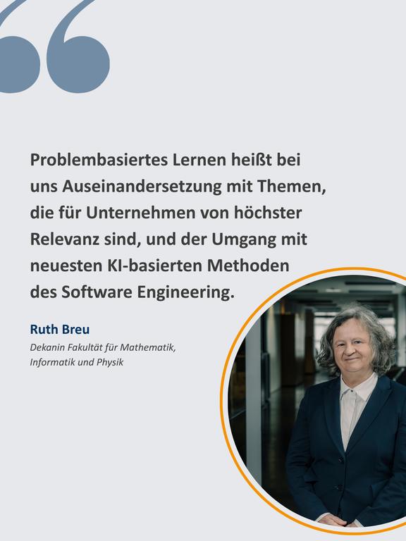 Portrait-Bild von Ruth Breu mit Zitat