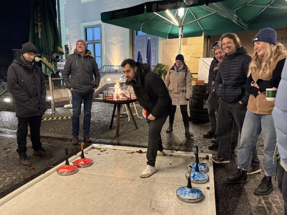 Weihnachtsfeier 2025 Eisstockschiessen Oguzhan