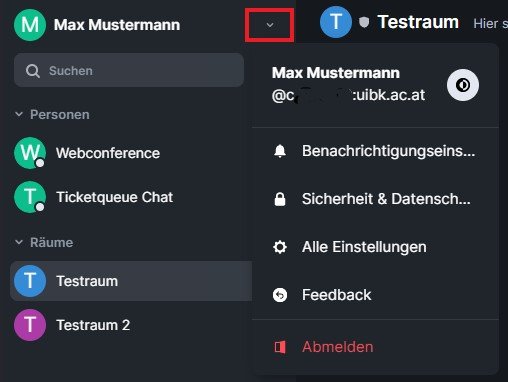Persönliche Einstellungen Element