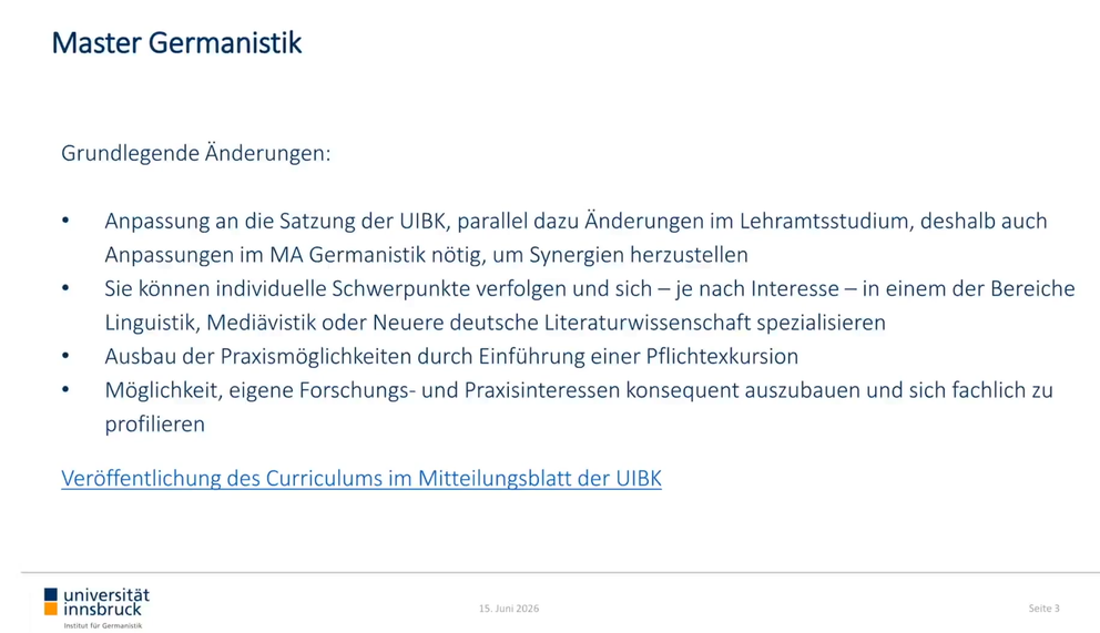 Neues Curriculum Master