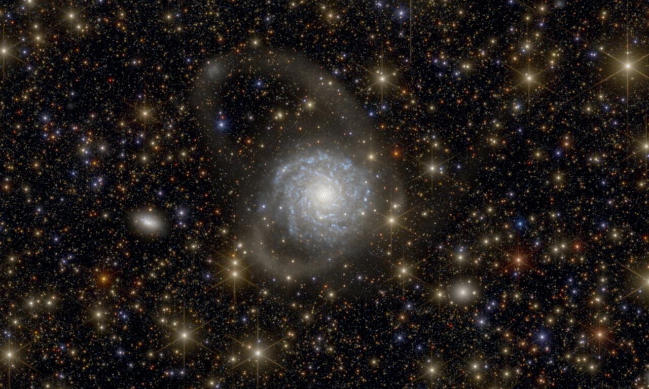 Illustration einer Spiralgalaxie