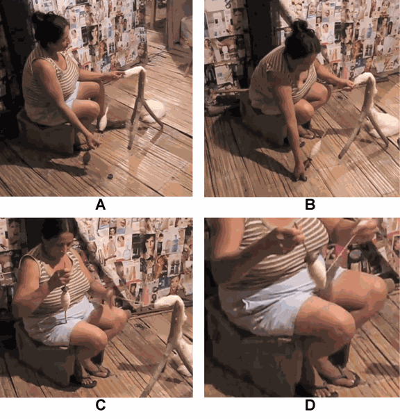 Ecuador, Trinidad Catagua spinning