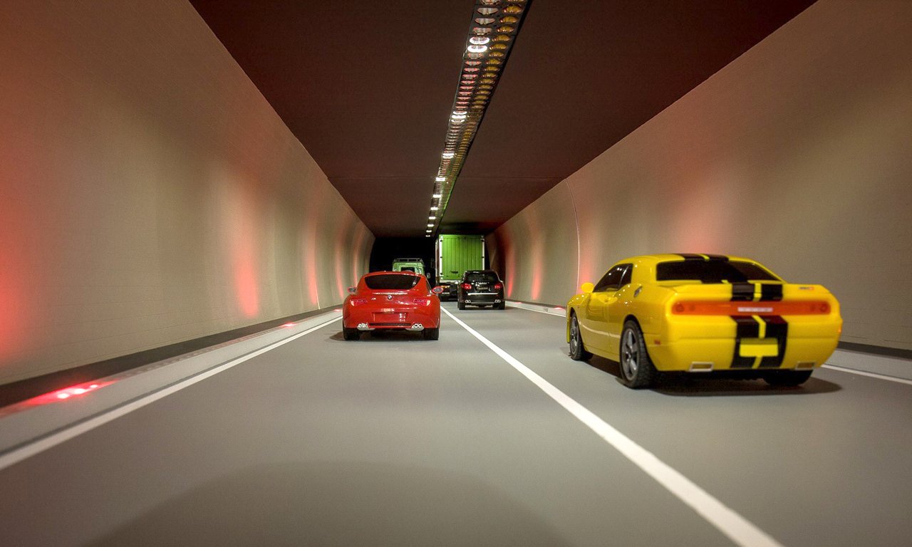Das fertige Tunnelmodell.