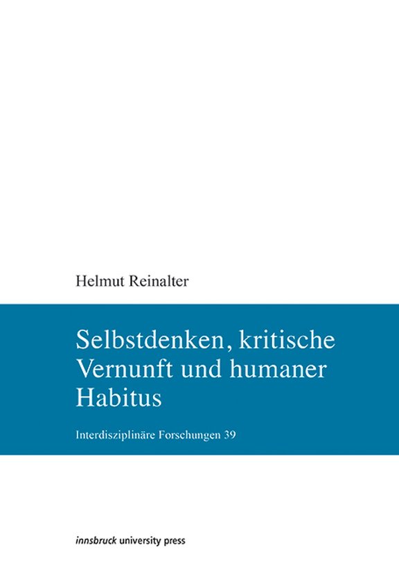 Cover des Buchs „Selbstdenken, kritische Vernunft und humaner Habitus“