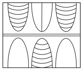 A3/B2_A1/B2 (obere Palmetten mit Mittellinie und Schuppen, untere alternierend ohne Binnenzeichung und mit gleichfalls nach unten gerichteten Schuppen)