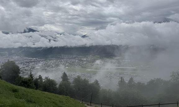 landscape with fog