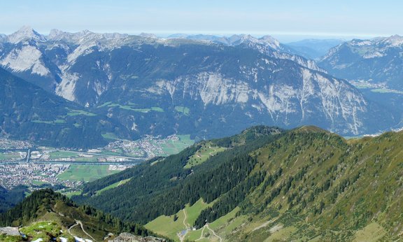 Panorama Karwendel mit Wolken