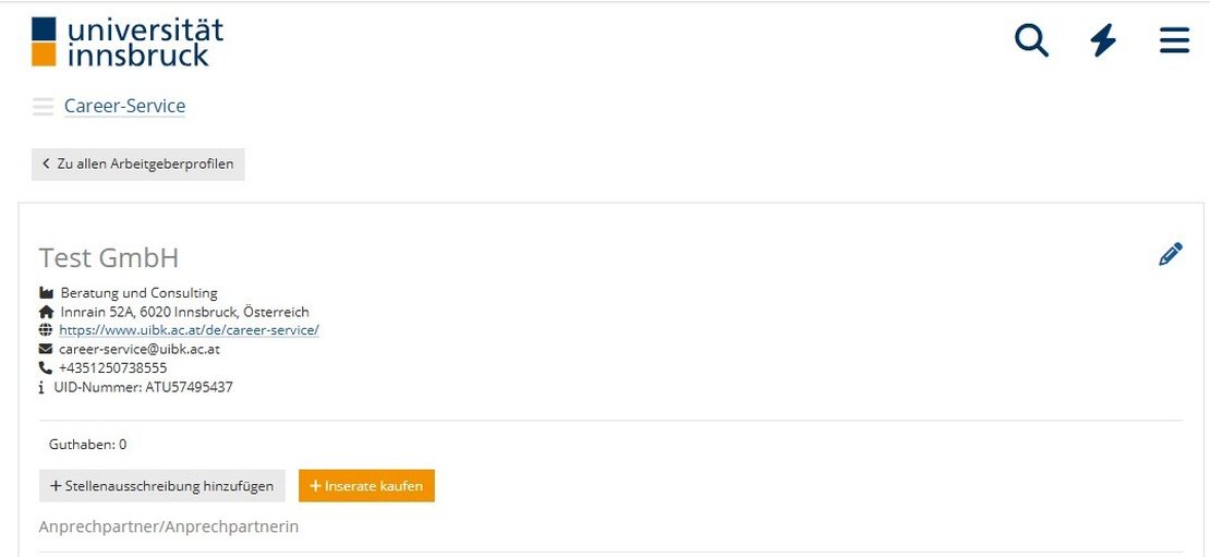 arbeitgeberinnenprofil inserate kaufen