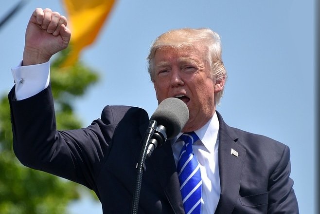 Donad Trump bei einer Rede