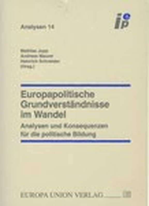 Buchcover Europapolitische Grundverständnisse im Wandel