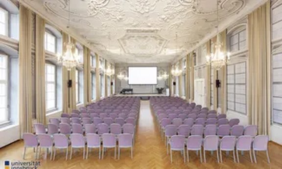 Kaiser Leopold Saal bestuhlt, menschenleer