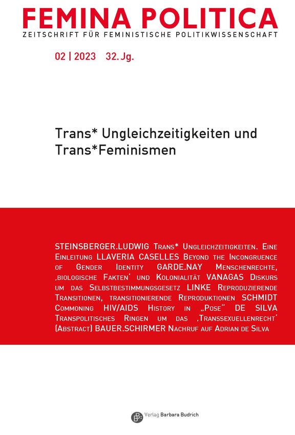 Trans*Ungleichzeitigkeiten und Trans*Feminismen