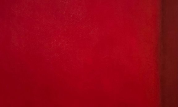 Gemälde in Rotschattierungen; "Blutrausch" von Edmunda Hartmann (Ei-Tempera 2006)