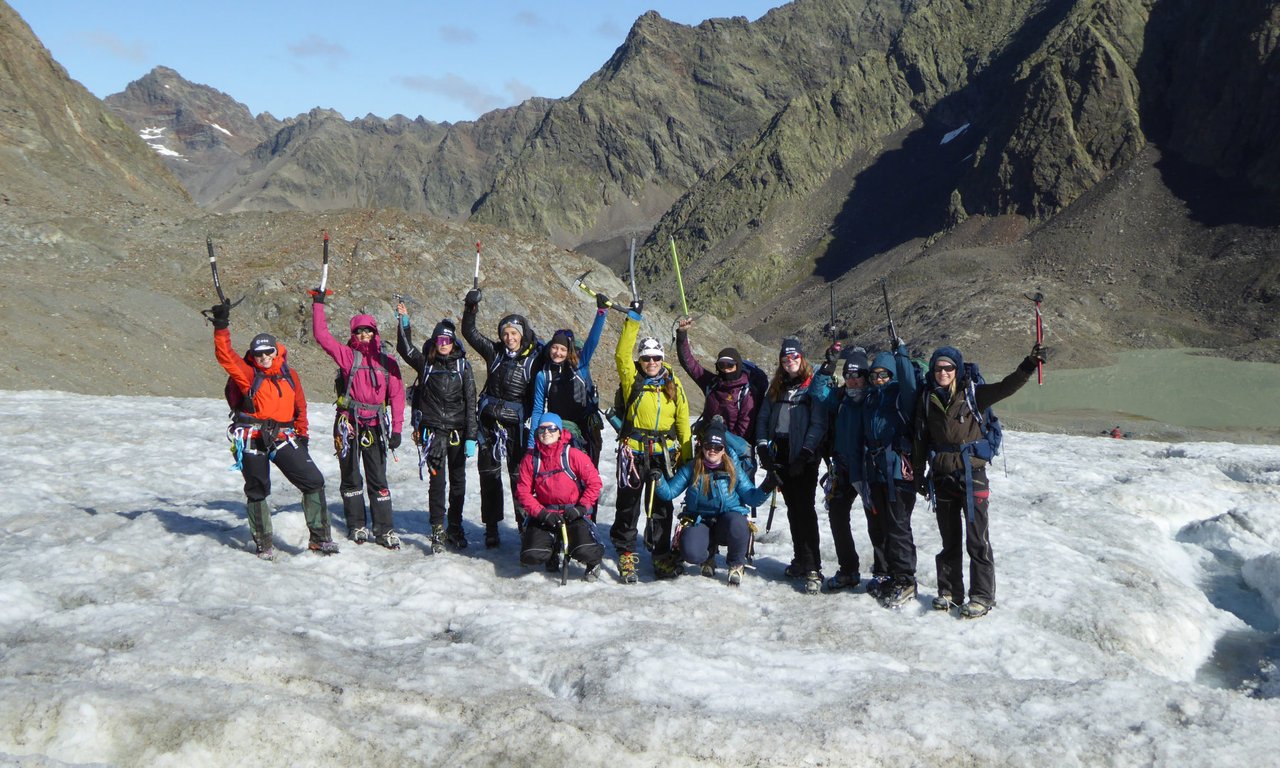 Die Girls on Ice Expedition fand im August im Ötztal statt. 