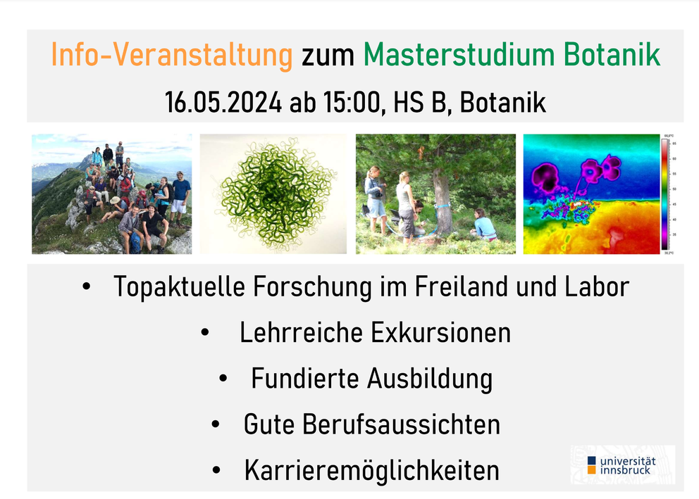 Info-Veranstaltung Botanik