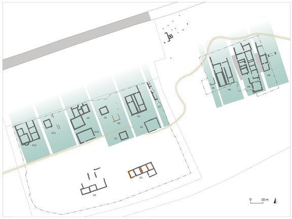 Abb. 3: Kleinräumige Organisation und Bebauungsstruktur