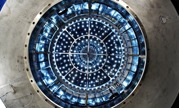 Blick in die Wolkenkammer des Forschungsprojekts CLOUD am CERN.