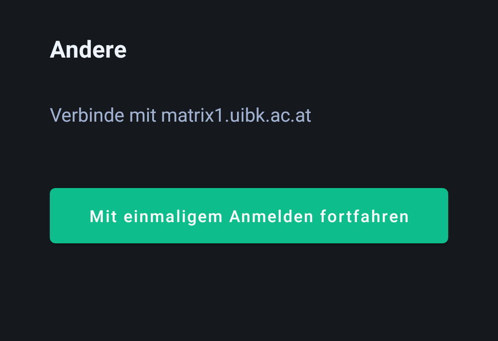 Anmeldung Andoid App SSo